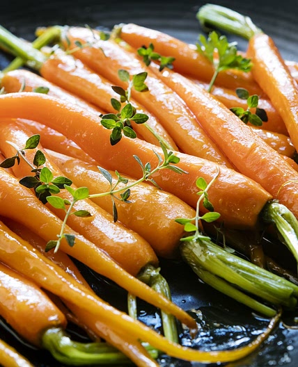 Maple & Orange Glazed Baby Carrots