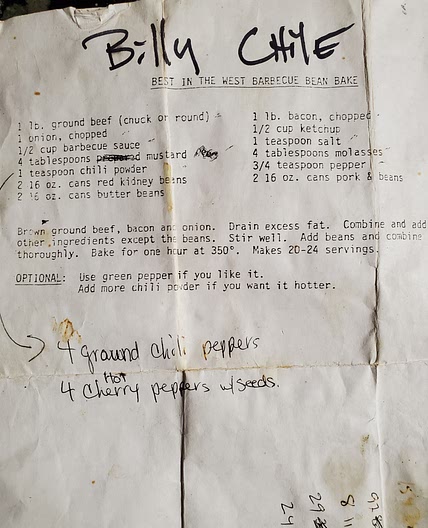 Billy's Chili