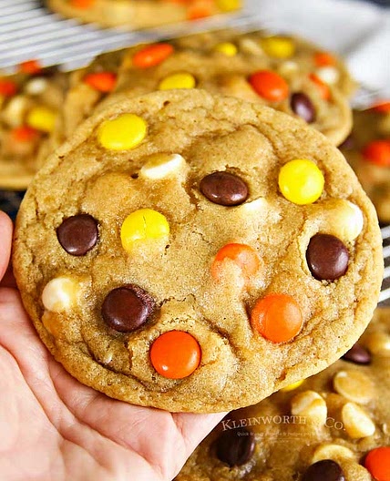 Soft Baked Reese’s Pieces Cookies