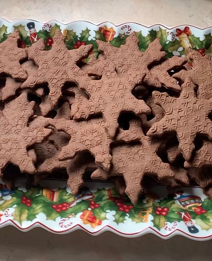 Chocolate sugar cookies ❄️