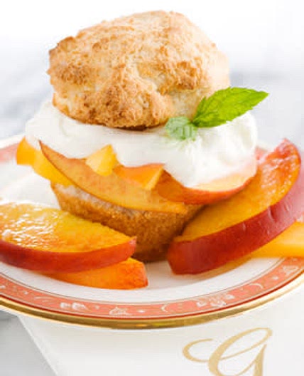 Peach shortcake 