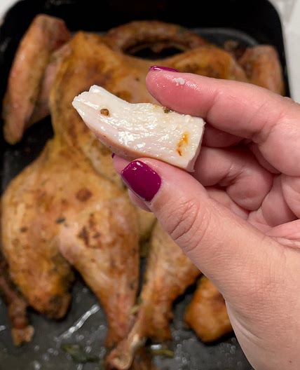 Spatchcocked turkey 