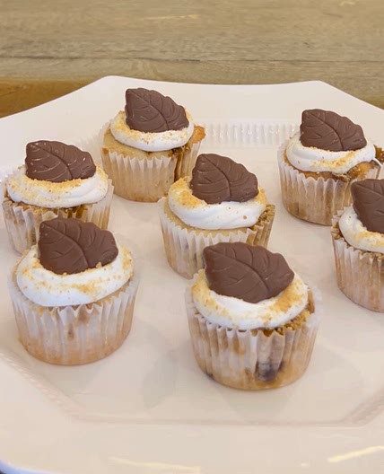 Pumpkin s’mores cupcakes