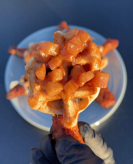 Apple Pie Chicken & Waffle Wings