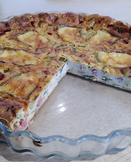 Quiche poireaux sans pâte
