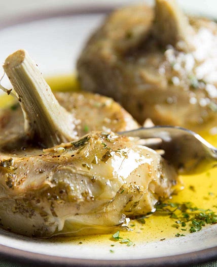 Easy Roman Braised Artichoke Hearts (Carciofi alla Romana) Recipe