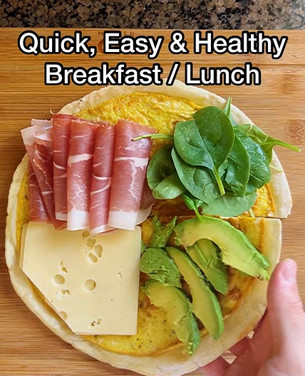 Piadina Omelette (Egg Wrap / Flatbread)