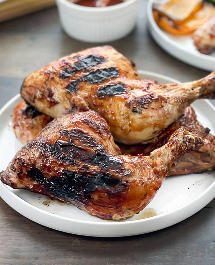 Grilled Chicken Leg Quarters
