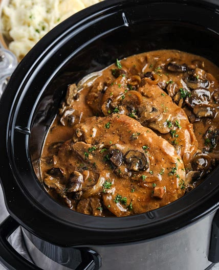 Crockpot Smother Pork Chops