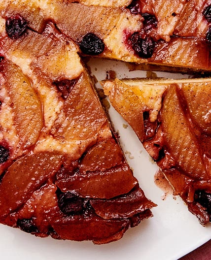 One-Bowl Apple Cranberry Upside-Down Cake