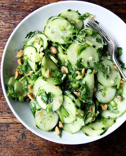 Vietnamese komkommersalade