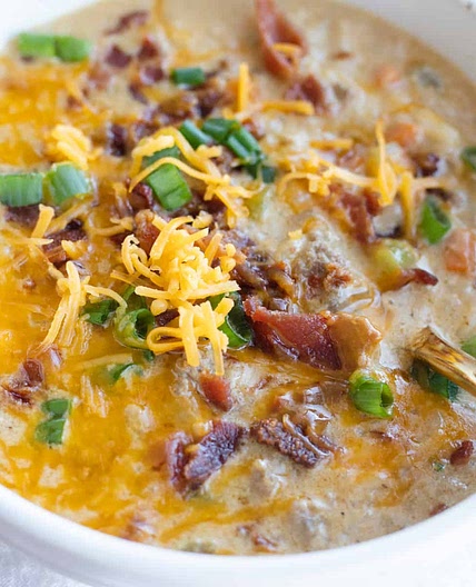 Cheeseburger Rice Soup Recipe