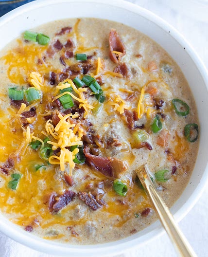 Cheeseburger Rice Soup