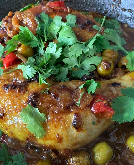 Chicken Tagine with Olives and Preserved Lemons