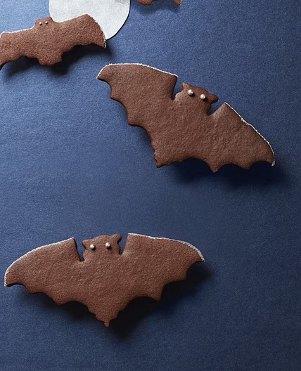 Spiced Chocolate Bat Cookies