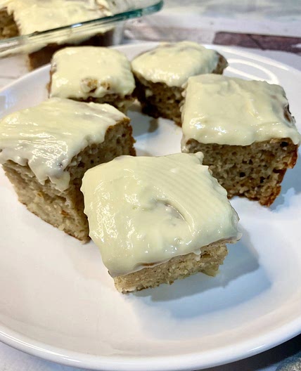 Protein Banana Cake Bars