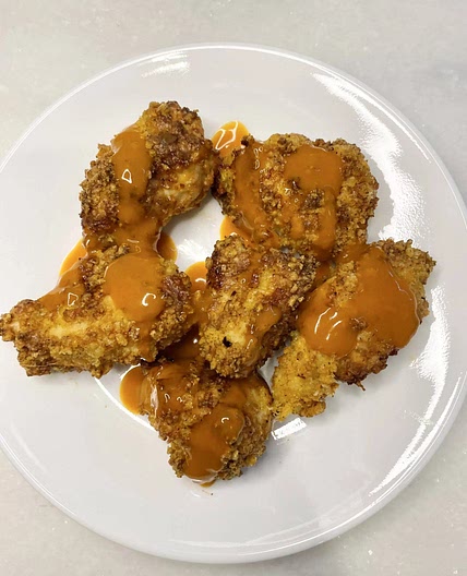 Low Carb Air Fryer Buffalo Chicken Bites