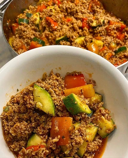 Ground Turkey & Veggie Skillet