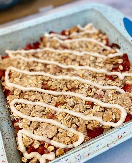 Strawberry Oat Bars