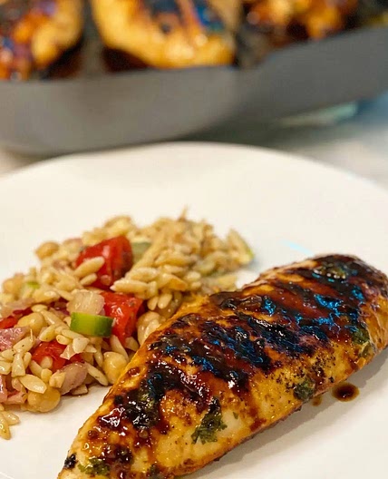 Grilled Chicken In A Honey Soy Marinade