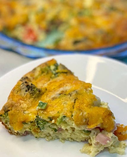 Keto Ham & Cheese Quiche