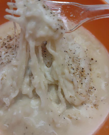 Creamy chicken ramen w/ cheese