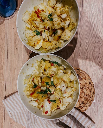 Bacon & Potato Endive Salad