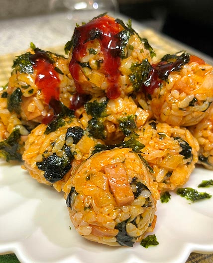 Spicy Fire Noodle Rice Balls