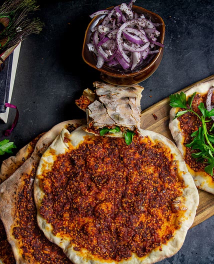 Red pepper flatbread (Biberli Ekmek)