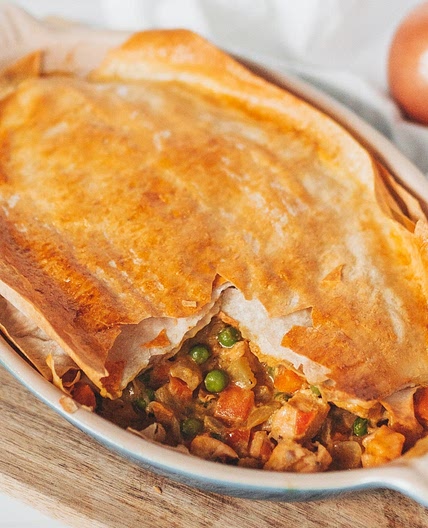 Curried Salmon Pot Pie
