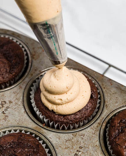 Reese’s Stuffed Coffee CupCakes