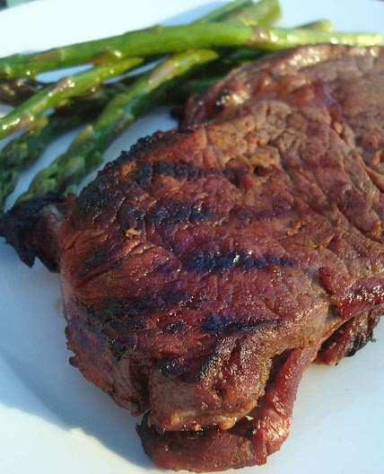 Grilled Hawaiian Ribeye Steaks (Meat)