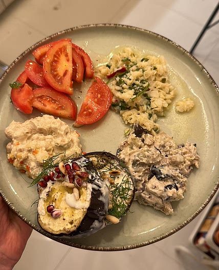 Fried baba ghanouj