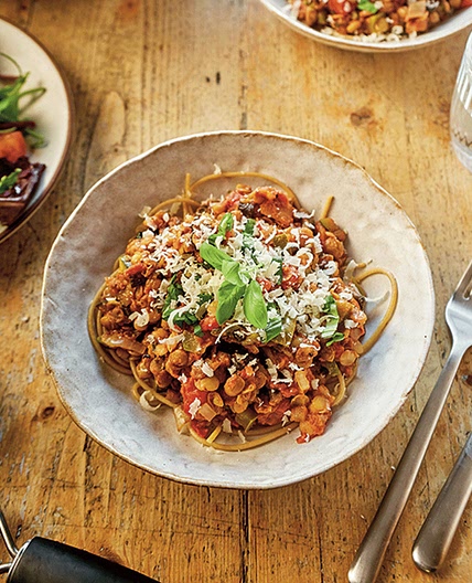 Lentil bolognese recipe on Second Nature