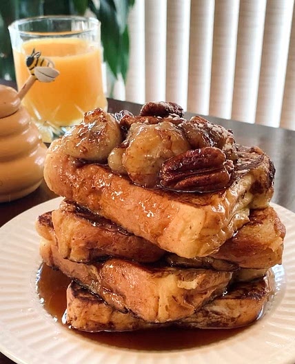 Brioche French Toast with Caramelized Bananas