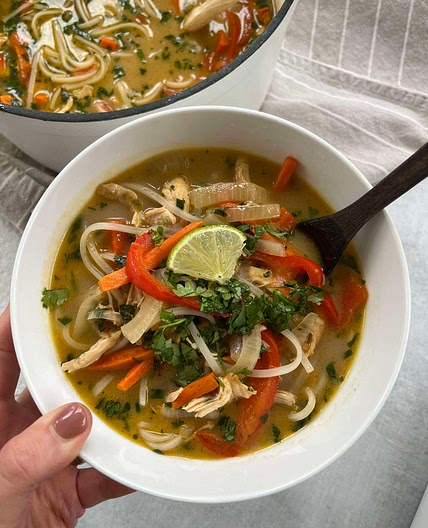 Chicken Pad Thai Soup