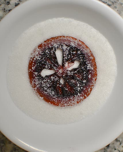 Candied Blood Orange Slices