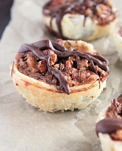 Mini Chocolate Pecan Pies