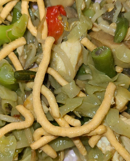 Healthier chicken chow mein