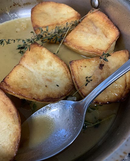 Fondant potatoes