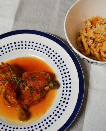 Chicken Ragù with Lorighittas Pasta