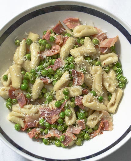 Pancetta and Pea Cavatelli