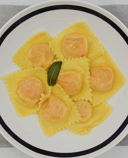 Traditional Italian Pumpkin Ravioli