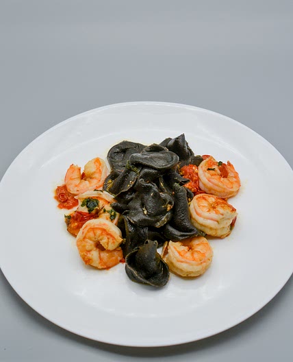 Spicy Shrimp with Cappellacci Dei Briganti
