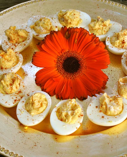 Palmetto Cheese Stuffed Deviled Eggs