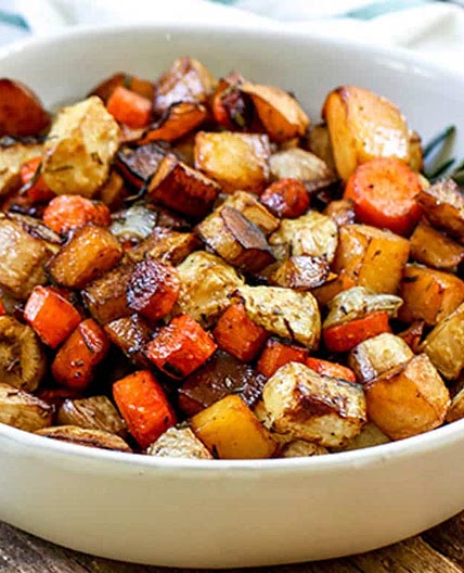 Balsamic Roasted Root Vegetables
