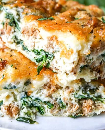 Breakfast Sausage, Egg, and Cheese Casserole
