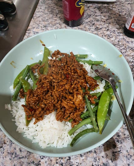 Hoisin Pork and Ginger Greens Salad