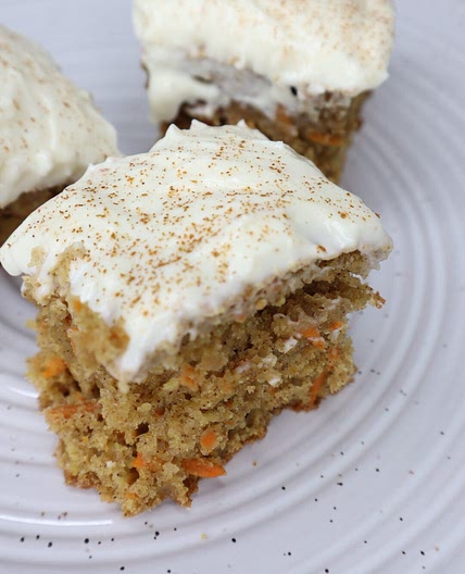 Skinny Carrot Cake Bars
