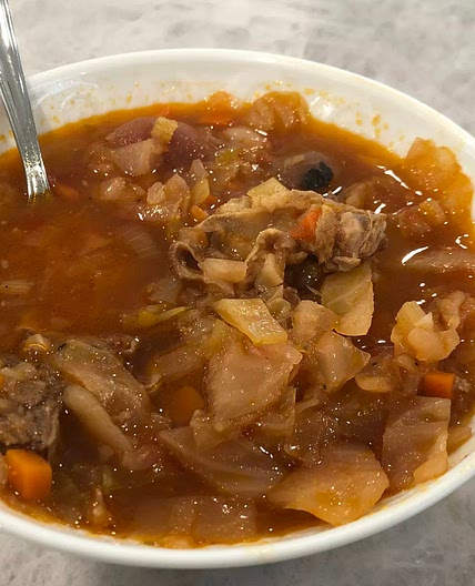 Borscht- Beef and Cabbage
